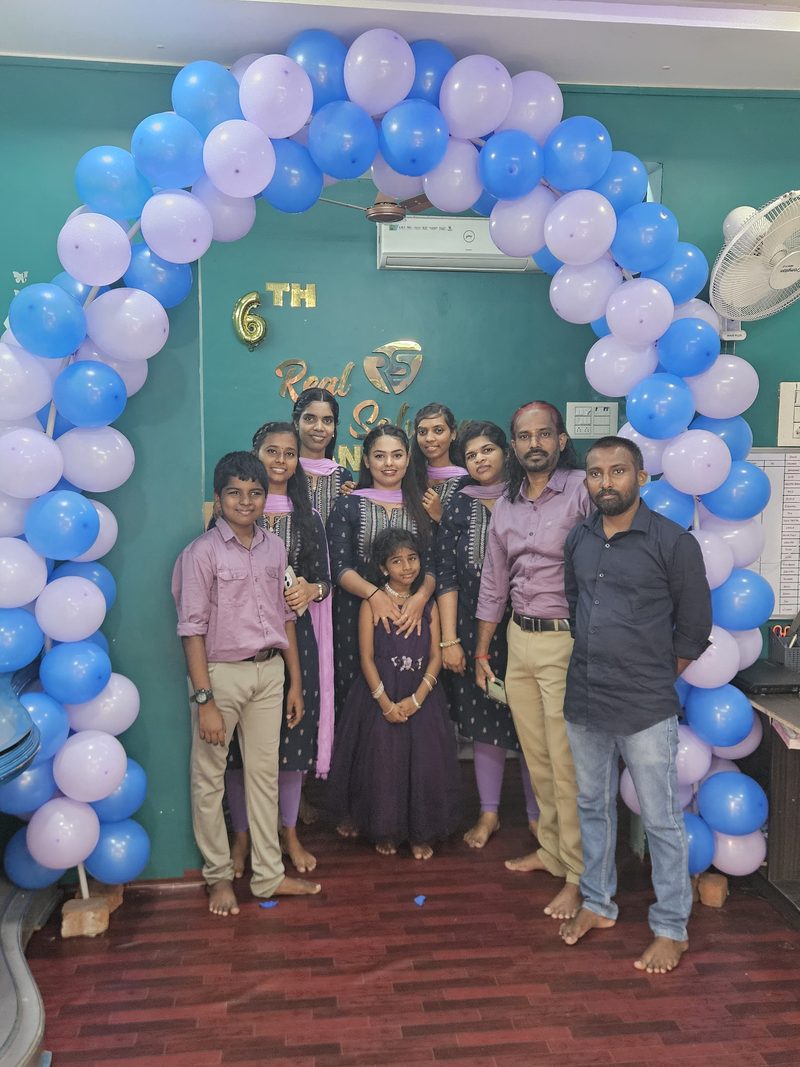 Real Solution team at the company's 6th anniversary celebration in Nagercoil